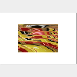 Wavy Abstract Posters and Art